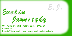 evelin jamnitzky business card